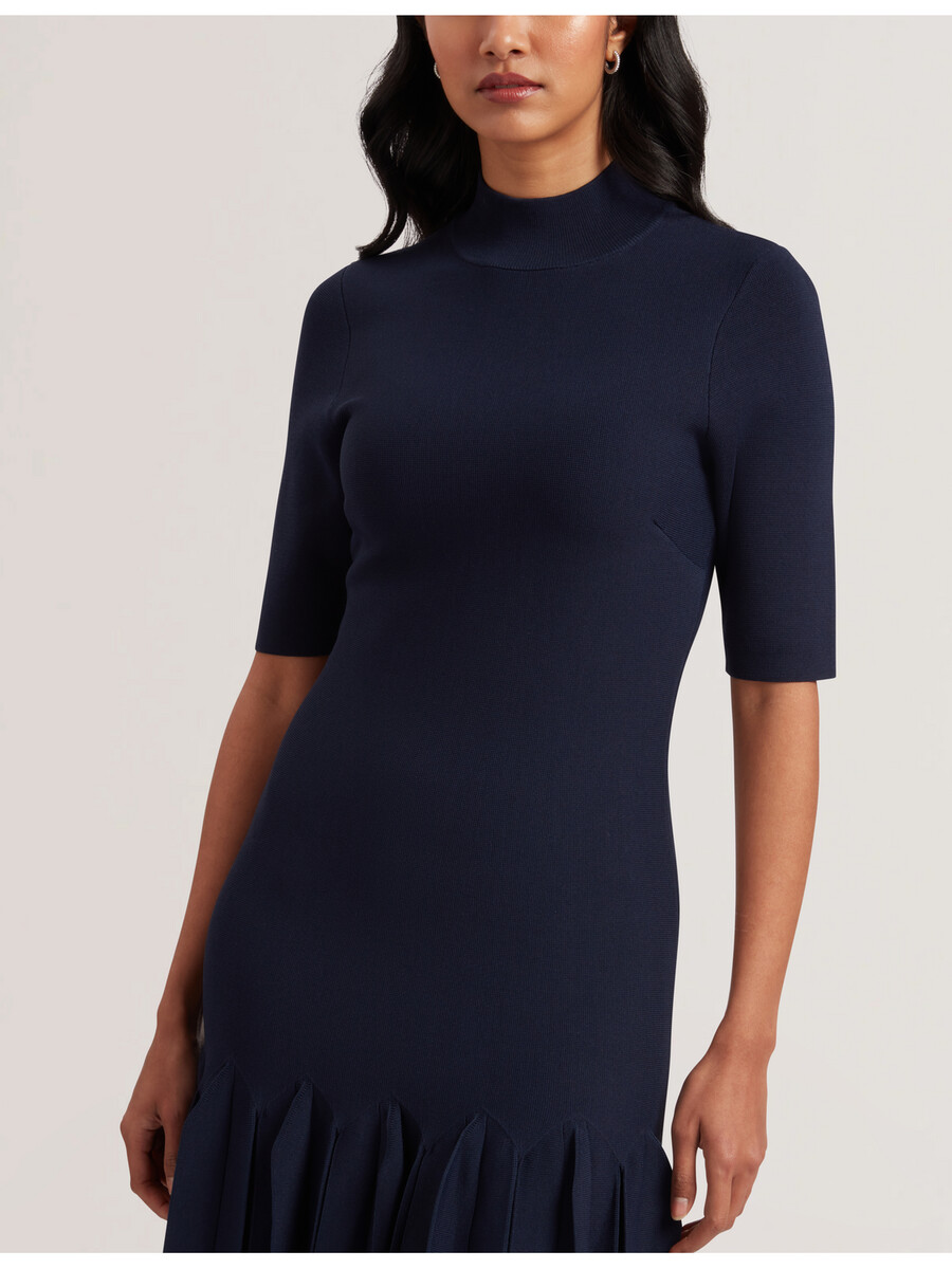 canddy - mini haljina s plisiranim rubom uski pleteni