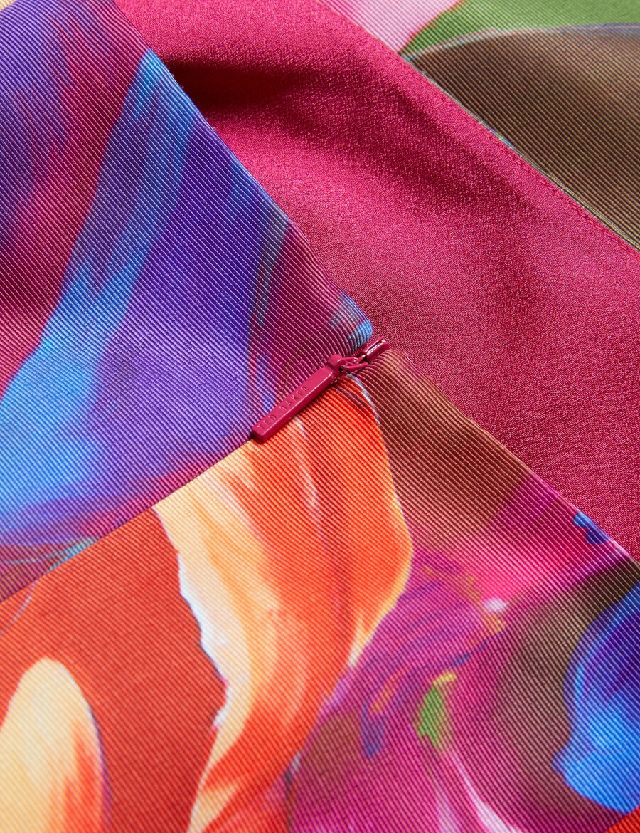 jyneen - mini haljina s printom i uskim steznikom