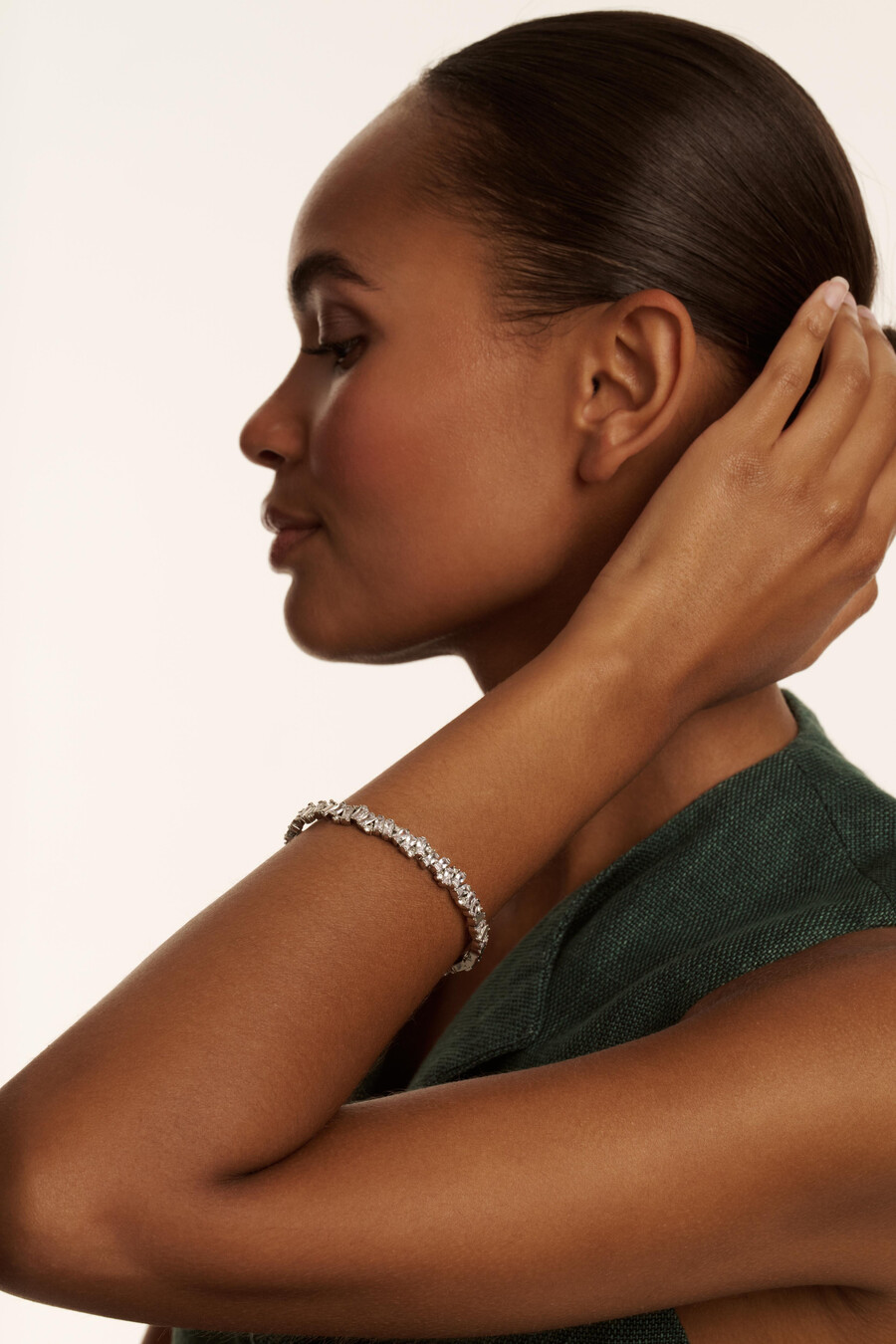 clarina - narukvica s kristalnim grozdom