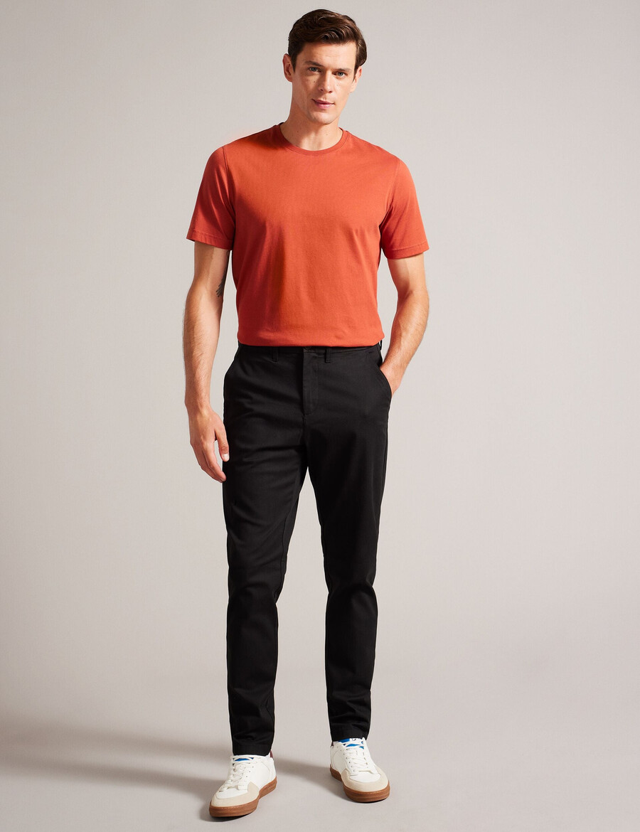 haybrn - regular fit teksturirane chino hlače