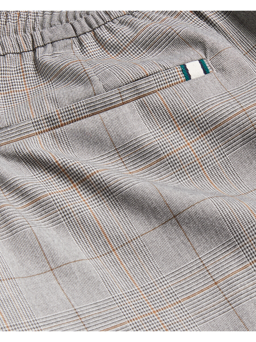 nicolo - karirane hlače s elastičnim strukom