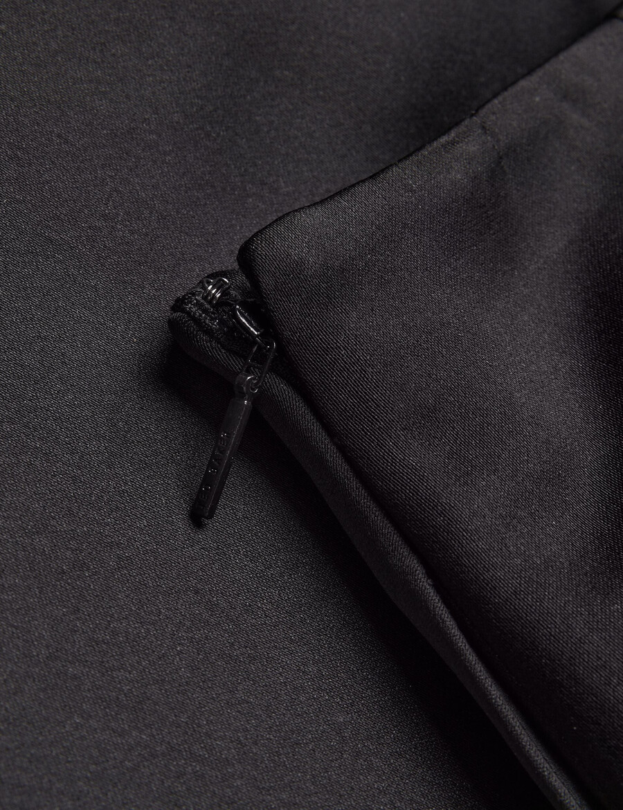 erva - asimetrična satenska midi suknja na omot