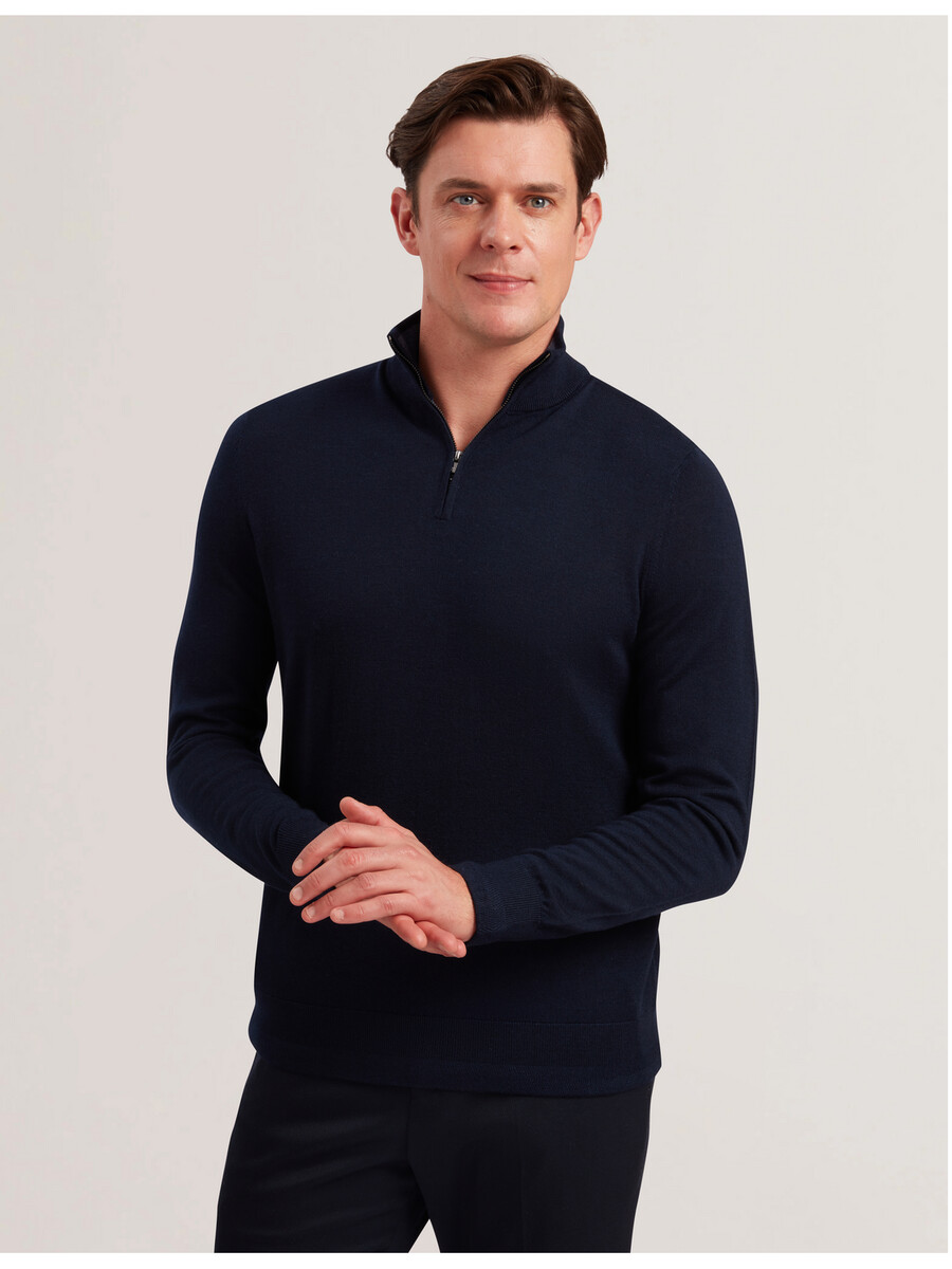 limehas - ls merino core majica s patentnim zatvaračem