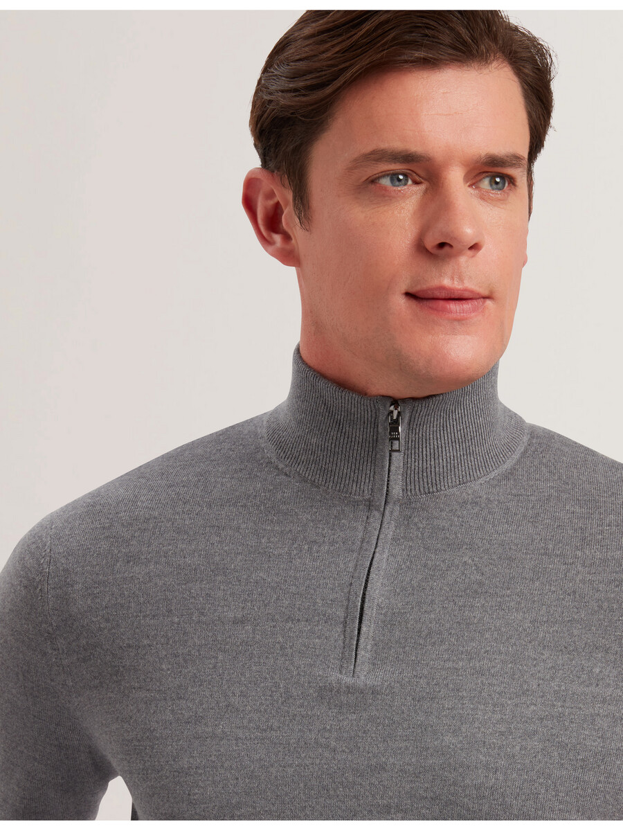 limehas - ls merino core majica s patentnim zatvaračem