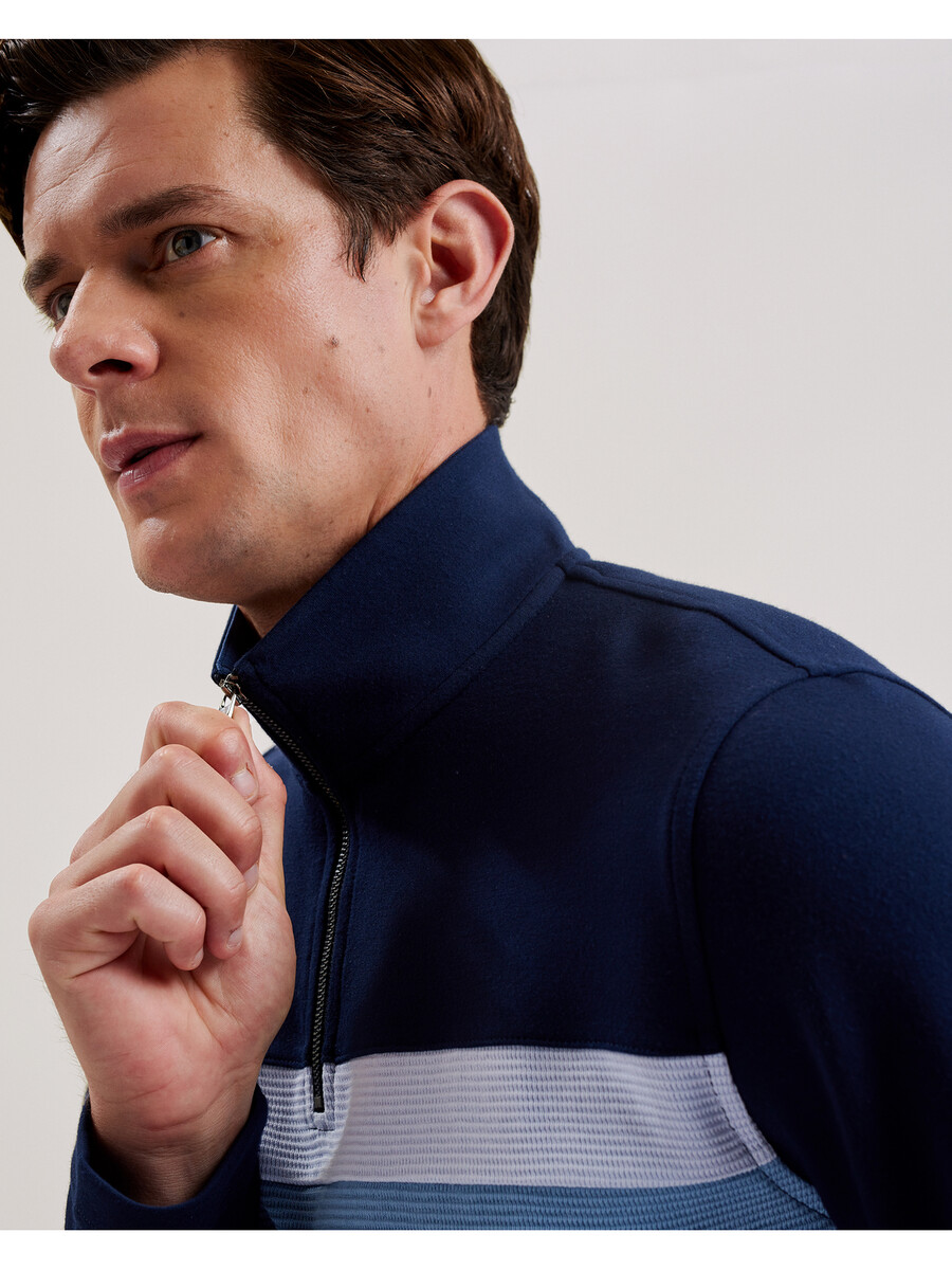 longman - majica s ombre prugama i zatvaračem