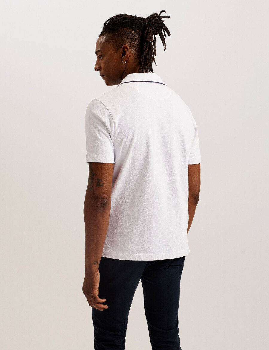 paisel - polo majica s otvorenim ovratnikom ss regular