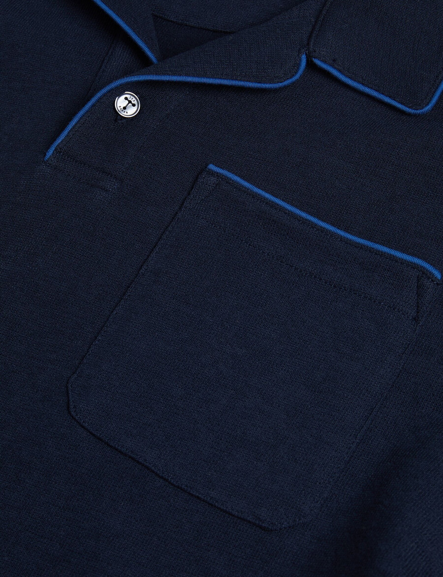 paisel - polo majica s otvorenim ovratnikom ss regular