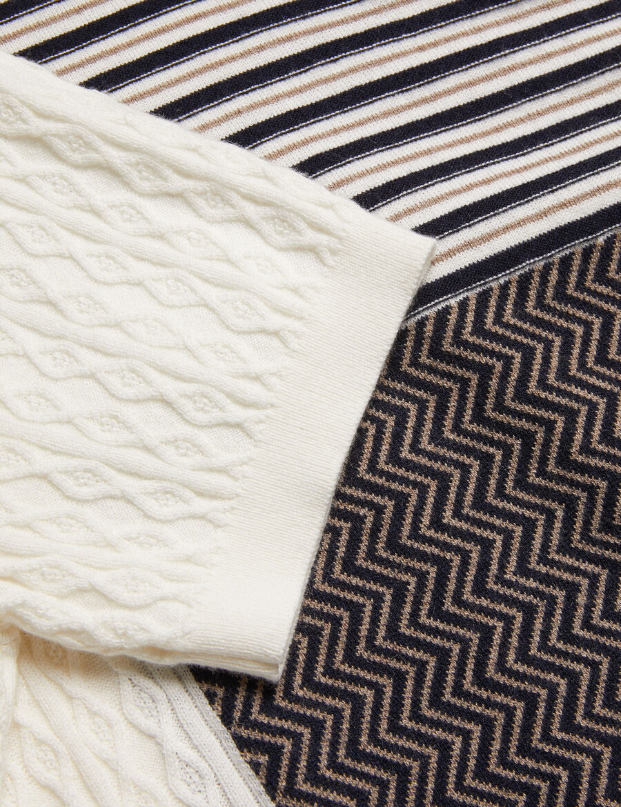 minsta - teksturirana pletena polo majica