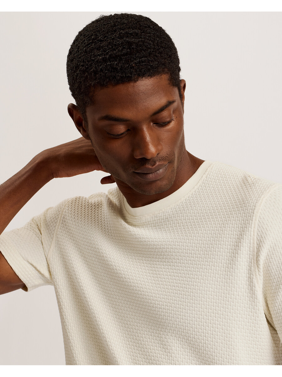 curlys - teksturirana majica kratkih rukava s oznakom ss reg