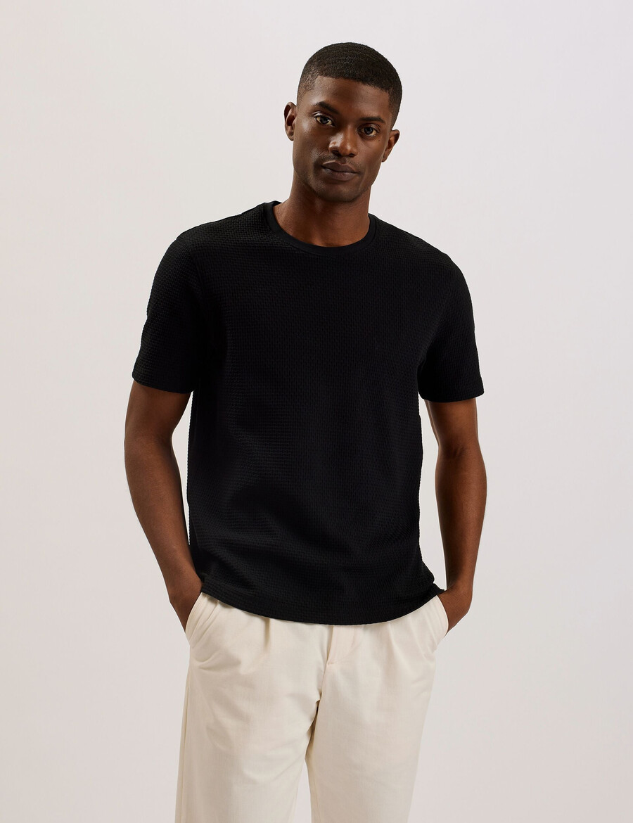 curlys - majica kratkih rukava s regularnom teksturom