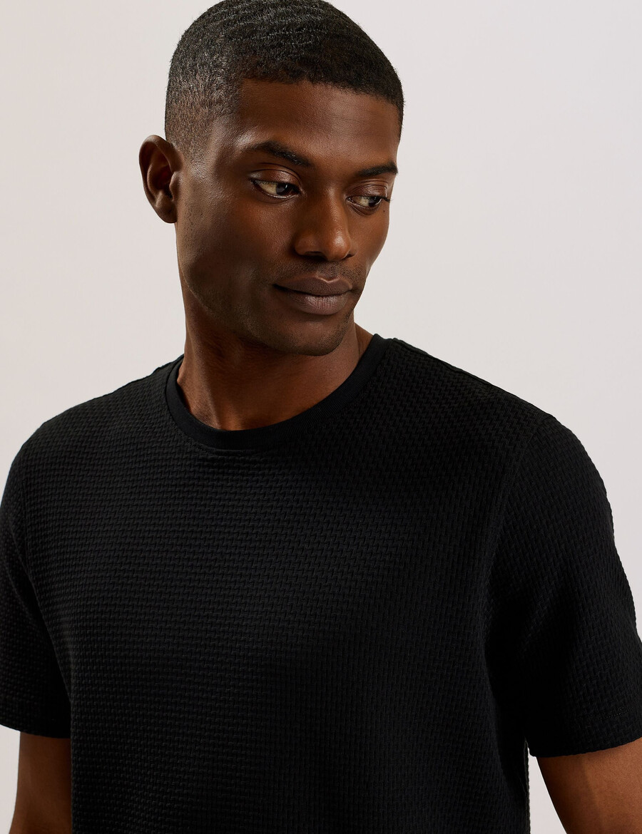 curlys - majica kratkih rukava s regularnom teksturom