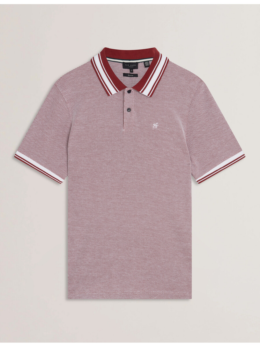 phenes - teksturirana polo majica kratkih rukava s patentnim zatvaračem