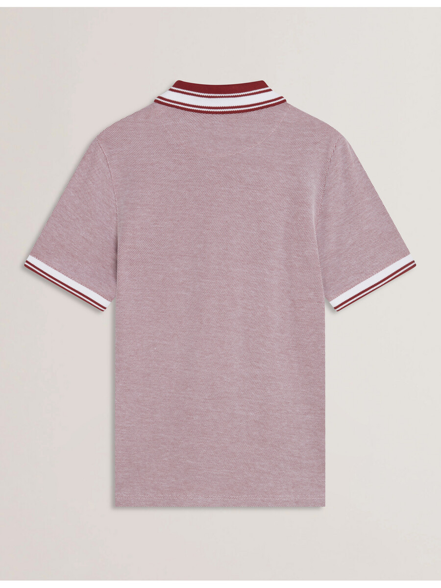 phenes - teksturirana polo majica kratkih rukava s patentnim zatvaračem