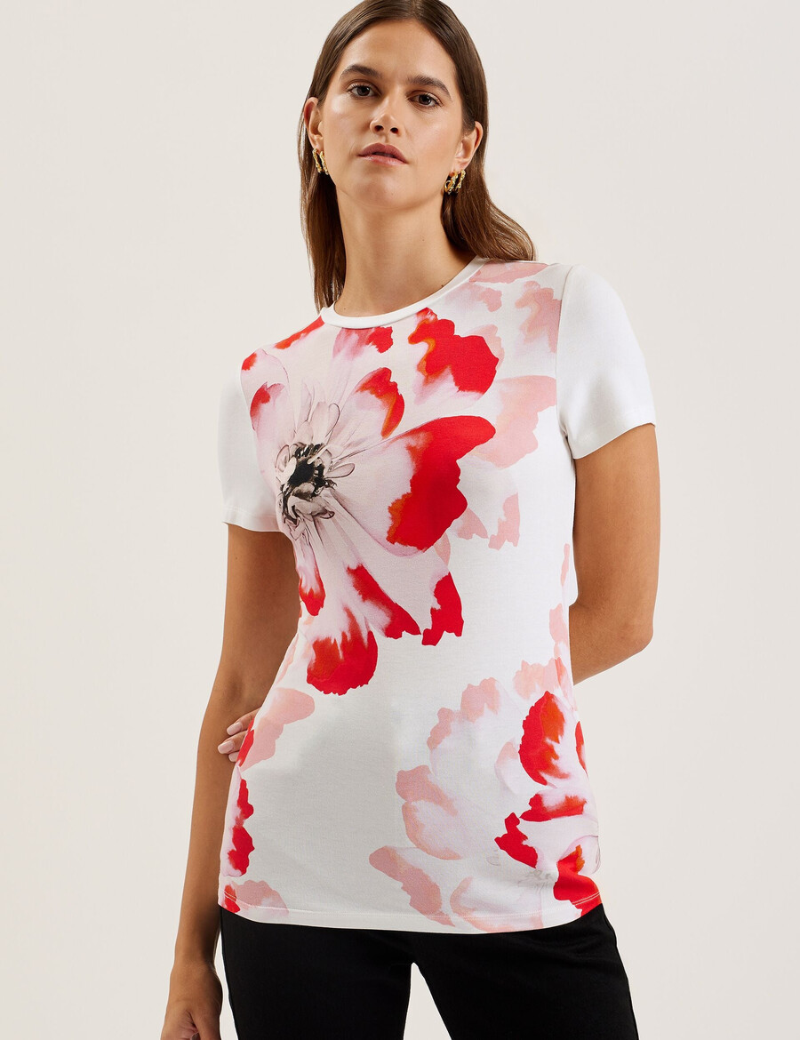 sindhaa - majica kratkih rukava s cvjetnim printom