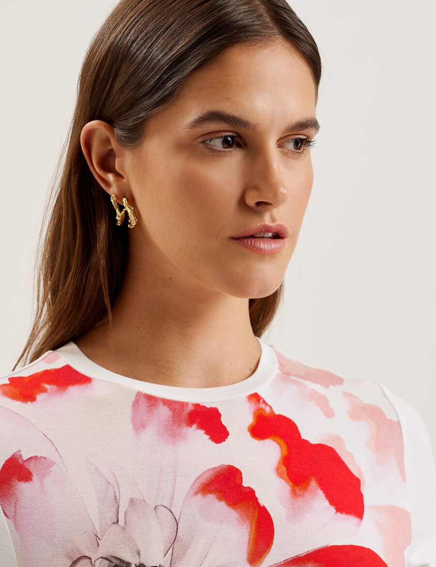 sindhaa - majica kratkih rukava s cvjetnim printom