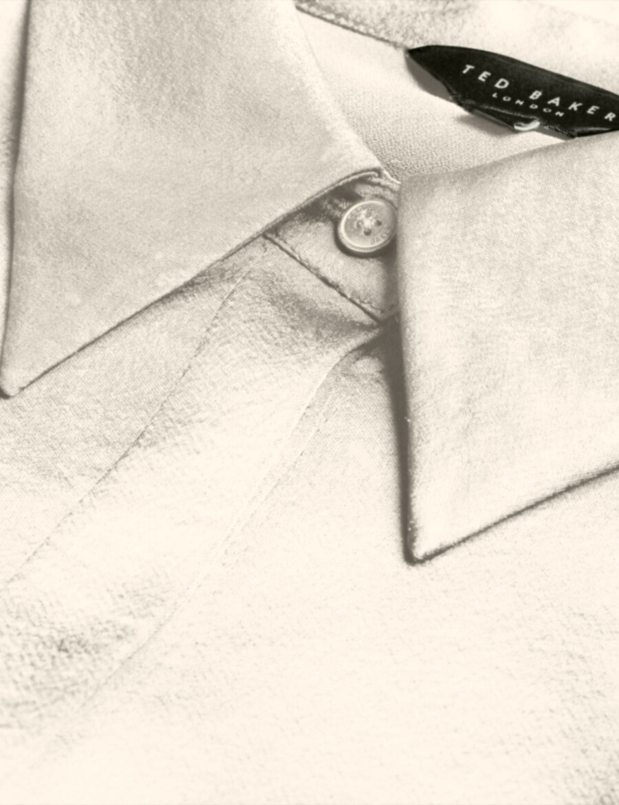 sonora - satenska duga bluza s prekrivenim prorezima